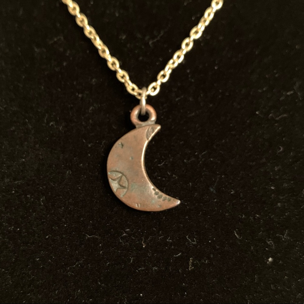Distressed Moon Pendant